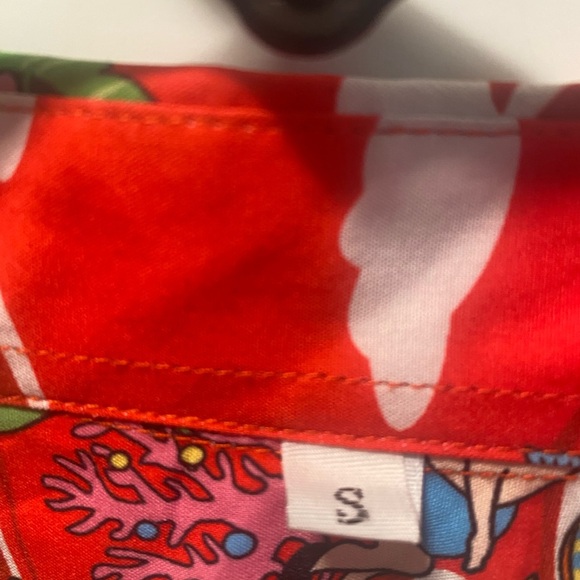 Envmenst  Red Hawaiian  Holiday Shirt - Picture 4 of 9